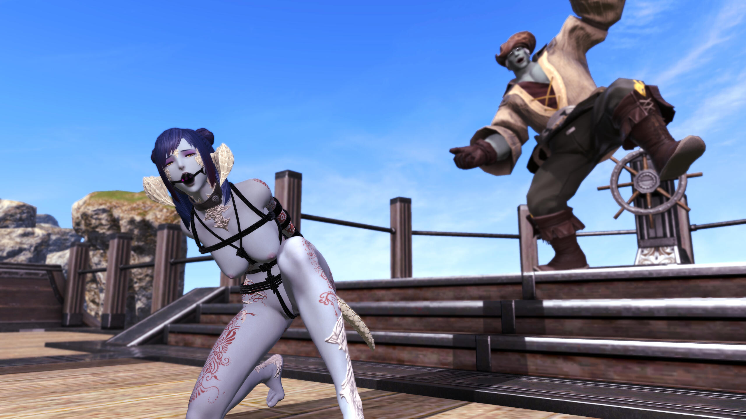 Amber was repeatedly humiliated, degraded, and raped by the Red Makos. Often, they would do so as a group, then laugh as she sobbed in the box they put her in to sleep at night.