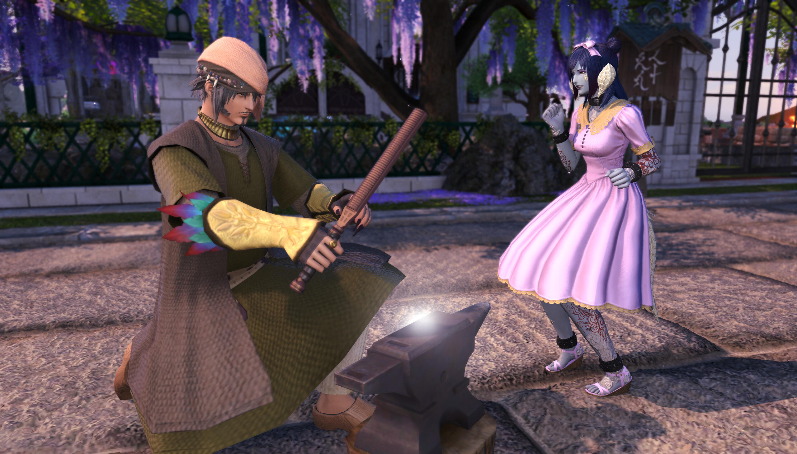 August 1 – Amber is cheering on a crafting FC mate! Go, FC mate!